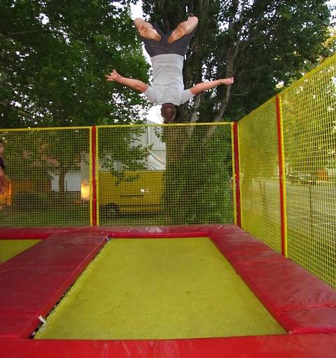 Rechthoekige trampoline